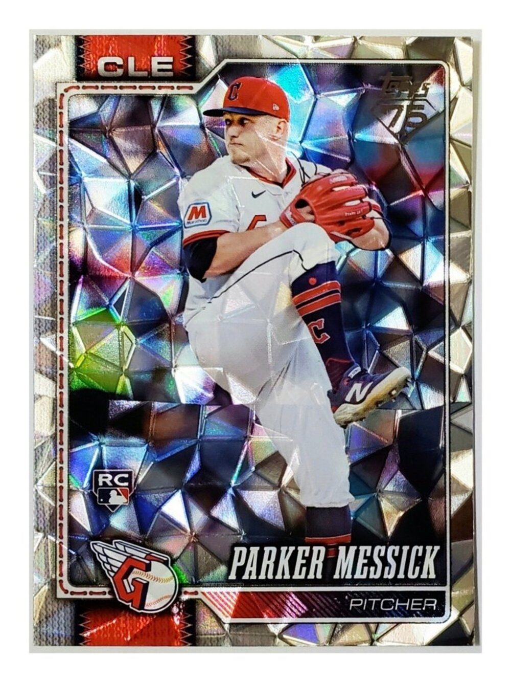 PARKER MESSICK ROOKIE DIAMANTE HOLO FOIL 2026 TOPPS #67, CLEVELAND GUARDIANS